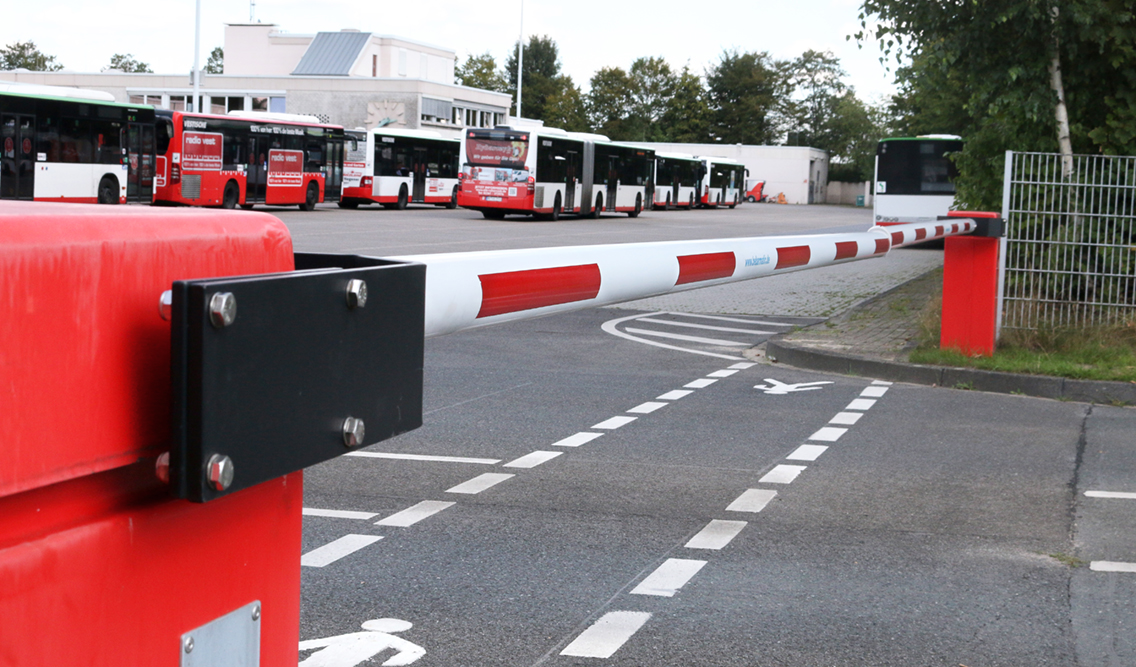 Warnstreik: Die Busse bleiben im Depot. –Foto: Vestische