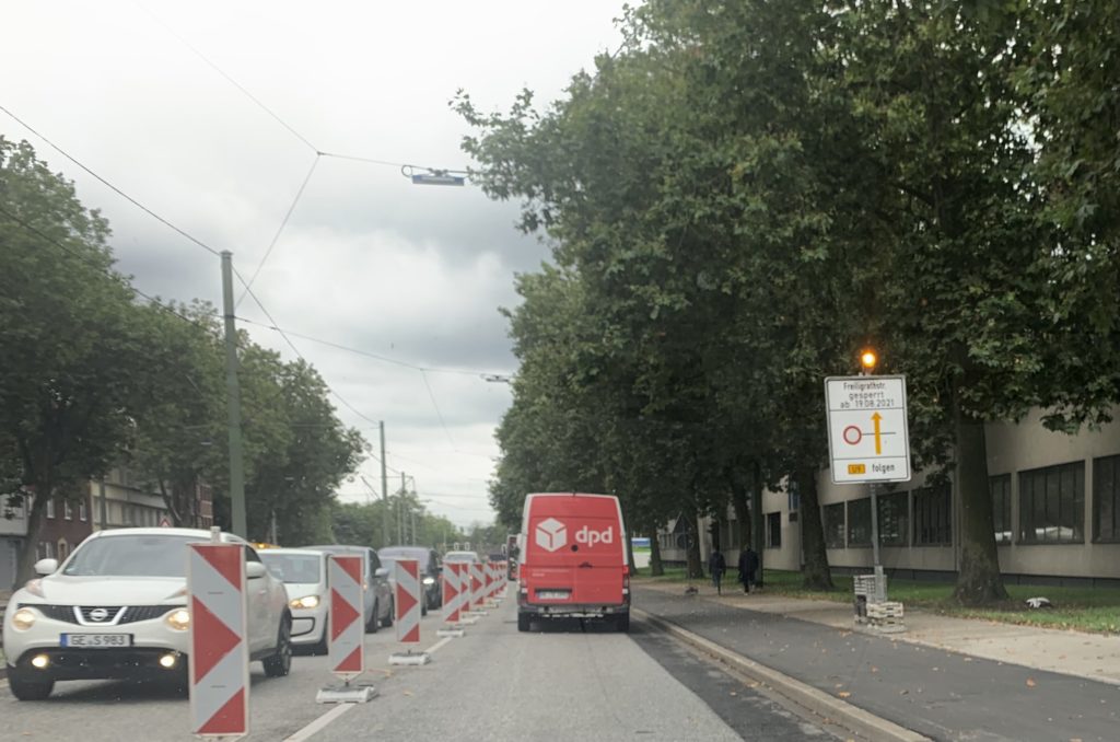 Geh- und Radweg an der Kurt-Schumacher-Straße gesperrt