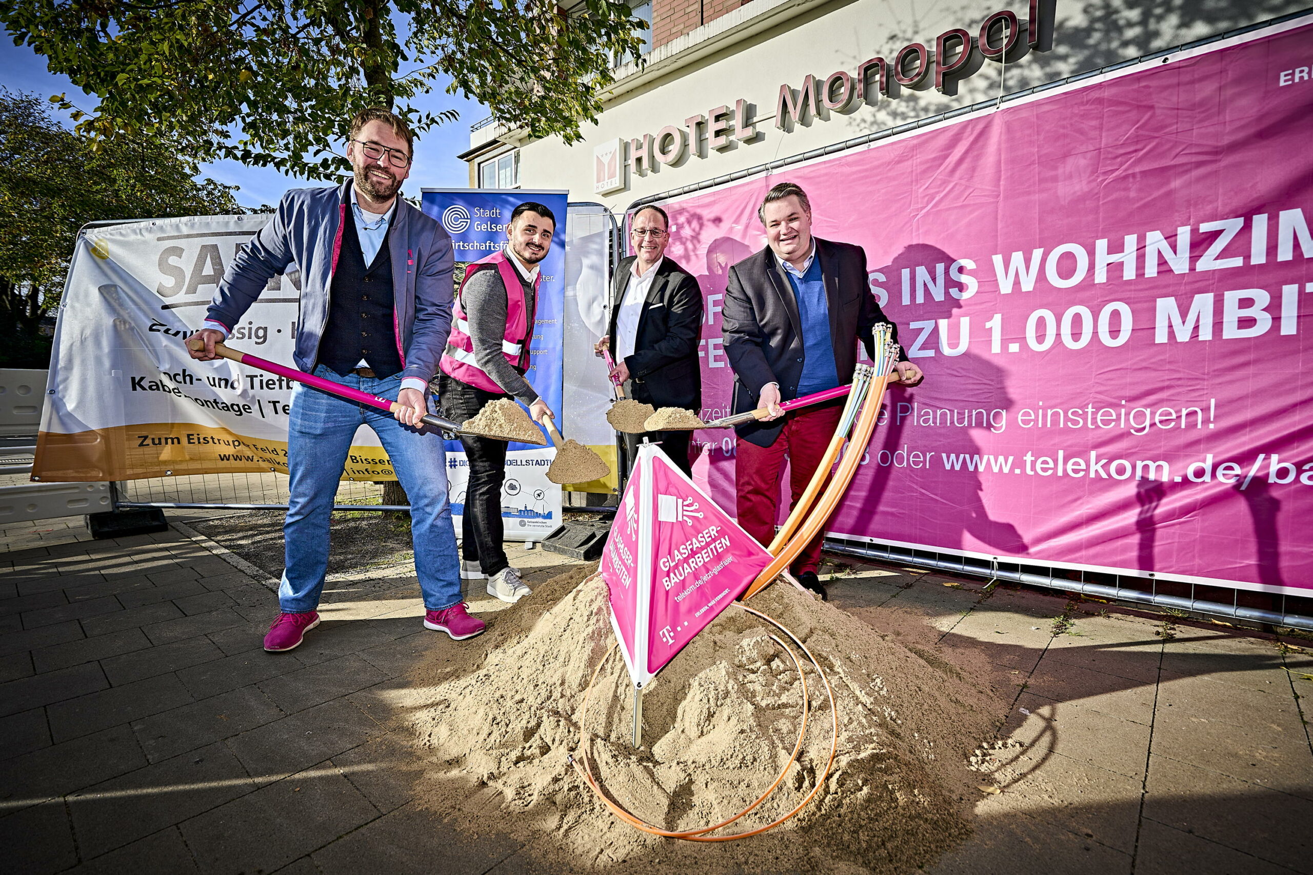 Telekom startet Glasfaserausbau in Gelsenkirchen-Buer