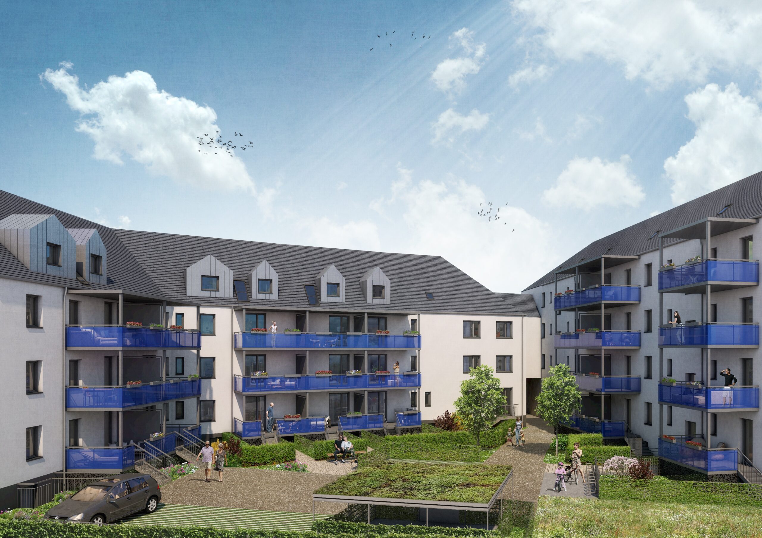 Das Gelsenkirchener Wohnungsbauunternehmen ggw will 4,3 Millionen Euro in die energetische Sanierung von 38 Wohnungen im Quartier Feldmarkstraße investieren.