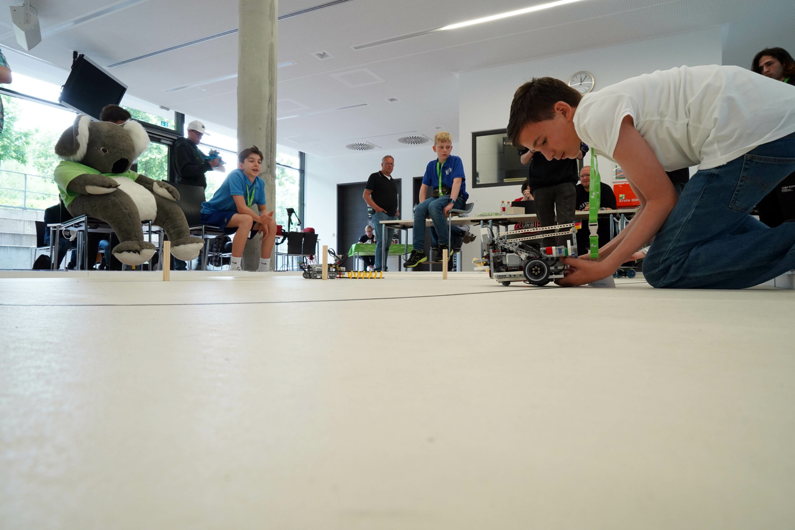 An der Westfälischen Hochschule in Gelsenkirchen fand die „Robocom“, ein Roboter-Wettbewerb für Schüler, statt.