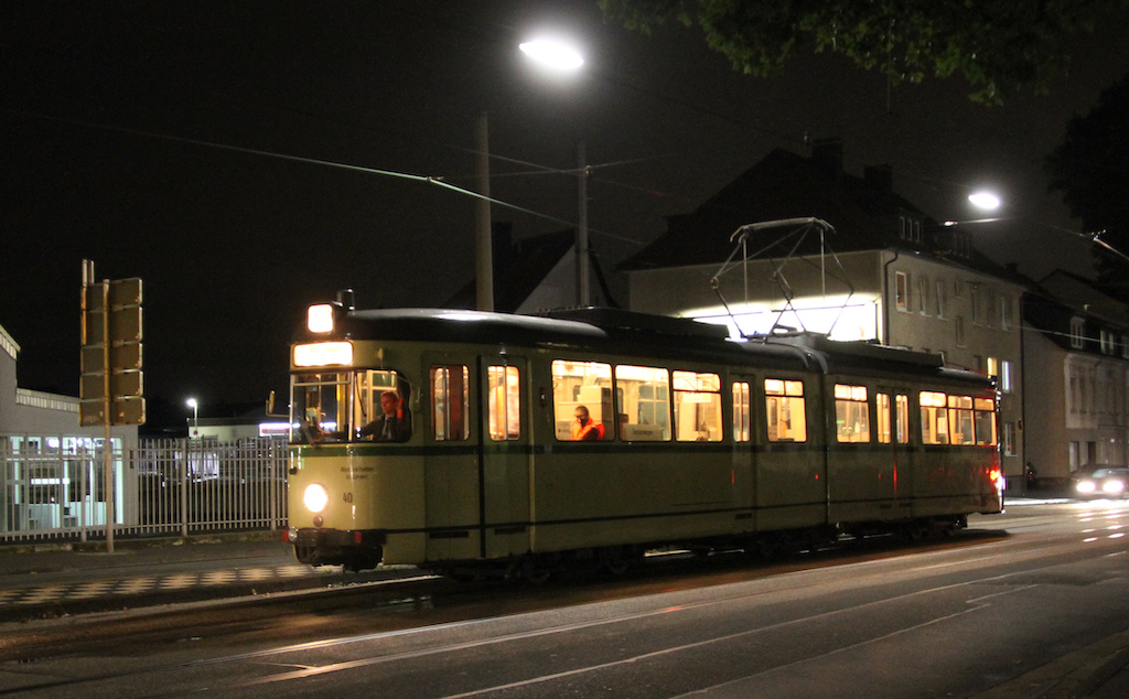 Mit der historischen Straßenbahn durch die Nacht